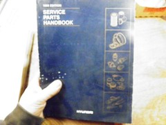 HYUNDAI SERVICE PARTS HANDBOOK 1998