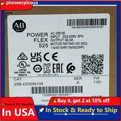 25B-D030N104 PowerFlex 525 15kW 20Hp AC Drive New AB 25BD030N104 US Free Tax