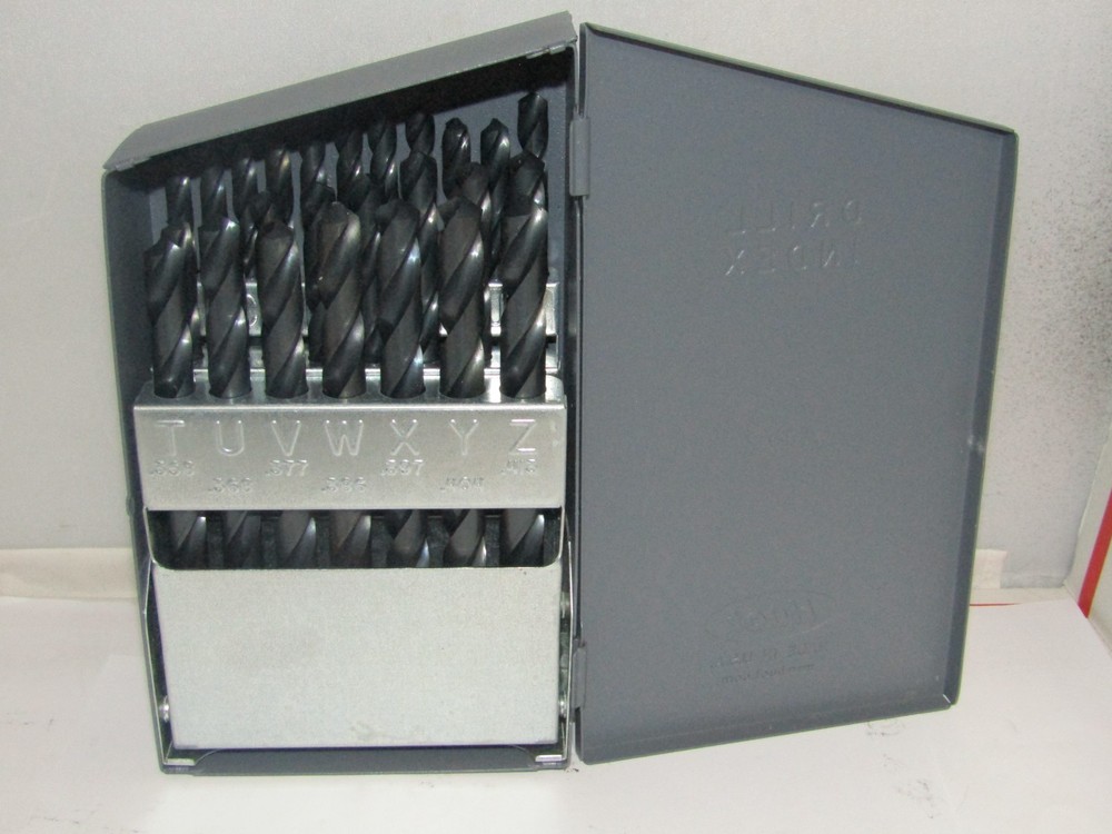 Huot (A to Z) Letter Drill Index Set In Metal Case USA Drill Bits 26 pc.