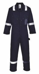 Portwest C814 Iona Cotton Heavy Duty Work Overalls with Reflective Safety Tape