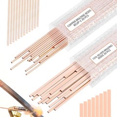 40 Sticks 15% Silver Brazing Rods – Flat Phos Copper Welding Rods for HVAC, Air