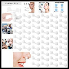 100 Pieces Nose Plug Filter Disposable Nose Dust Filters Sponge Nostril Filte…