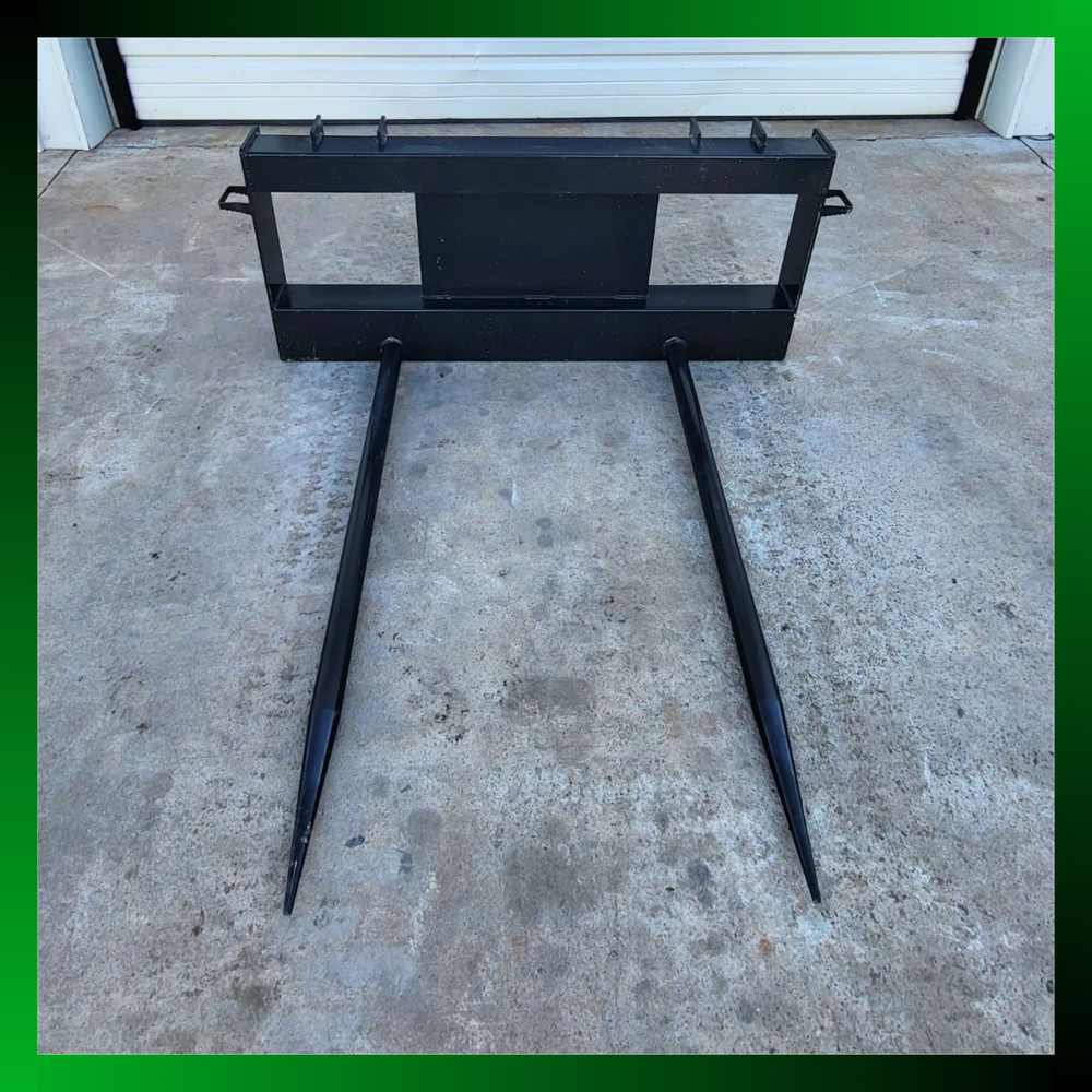 New Skid Steer JCT Hay Bale Spear Attachment Bobcat CAT CASE Deere
