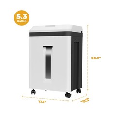 150-Sheet Paper Shredder Heavy Duty, Micro Cut and CDs/Cards, P5 Ultra Securi…