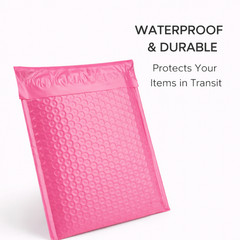#2 Pink Poly Bubble Mailers 8.5×12 Self Seal Padded Shipping Bags