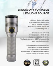 Portable Cold LED Light Source ENT Endoscopy Medical 10W Rigid Endoscope Camera