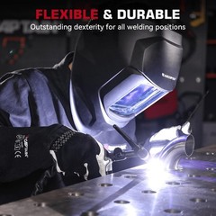 ARCCAPTAIN 200Amp Stick Welder, 110V/220V ARC/Lift TIG Machine +Welding Gloves