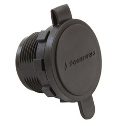 Panel Mount Housing for Single Powerpole Connector with Weather Resistant Cover