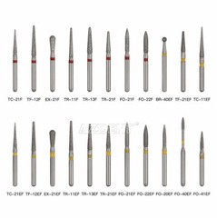 10 X AZDENT Dental Diamond Burs For High Speed Handpiece AZDENT 100 Types