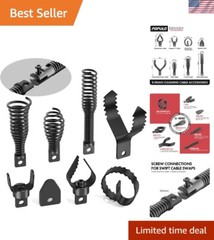 8-Piece Drain Snake Cutter Heads Steel 5/16″-3/4″ Easy Installation for Cleaning