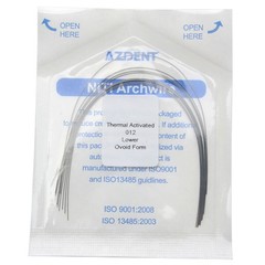 Dental Ortho Super Elastic Niti Arch Wire Round Ovoid Form for Bracket Braces CE