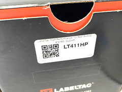 LabelTac LT411HP Pro Model High Perf. 10 Year Vinyl Label CLEAR 4″ x 150’/Roll