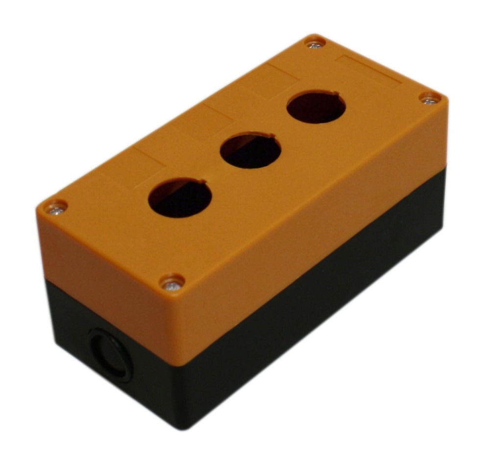 3-Hole Switch Box for 22mm 7/8″ PushButton Plastic Enclosure Power Push Button