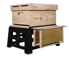 Beehive Stand, Whit Frame Support Holder (10 Frames Langstroth Beehive).