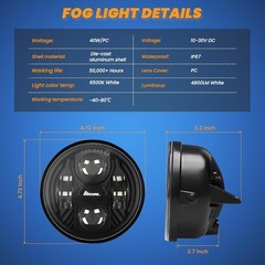 LED Fog Lights for 2006 2007 2008 2009 2010 2011 2012 2013 2014 Ford F150 Access