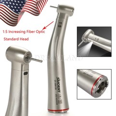 Dental 1:5 Increasing Contra Angle FG1.6mm LED Fiber Optic Handpiece SANDENT USA