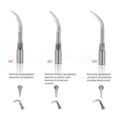 FDA Dental Piezo Air Ultrasonic Scaler 4-Hole Handpiece with 3 Scaler inserts US