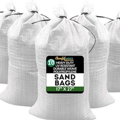 Heavy Duty Durable SandBags Empty Woven Water Resistant UV Protection (10 PACK)