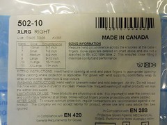 IMPACTO 502-10 PALM PROTECTIVE GLOVE X-LARGE RIGHT HAND NEW IN PACKAGE