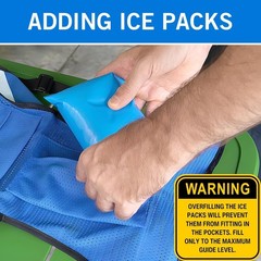 Cooling Vest for Men Women – Ice Vest Cooling Vest With 8 Reusable Ice Packs