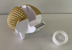 Scotch Hedgehog Tape Dispenser Gold Geometric 3M Fun Novelty Desk Top Modern