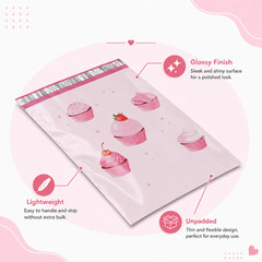 10×13 Decorative Poly Mailers Shipping Envelopes – Choose Design & Quantity
