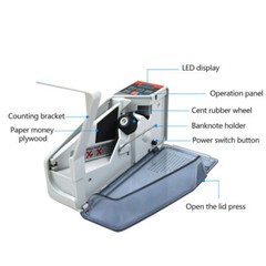 Money Counter Machine Currency Cash Bank Counterfeit Detector Cash Counting