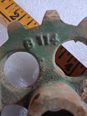Antique Gears / Cogs Stamped JD B 114 – 60B Unsure of Machinery They Are Off Of