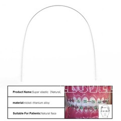 Dental Ortho Elastic Niti Arch Wire Round Natural Form Bracket Braces