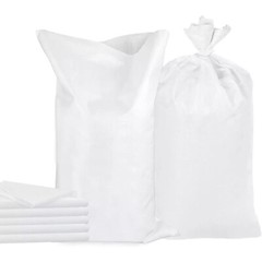 White woven bag 40 “x60” polypropylene sandbag, UV resistant, waterproof