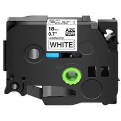 Compatible with Brother 18mm Black on White TZ-241 Label Tape TZe241 3/4″