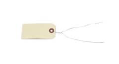 100 pcs- 33/4″ x 1 7/8″ Size 3 Manila Inventory Pre-Wired Price Tags with Wire