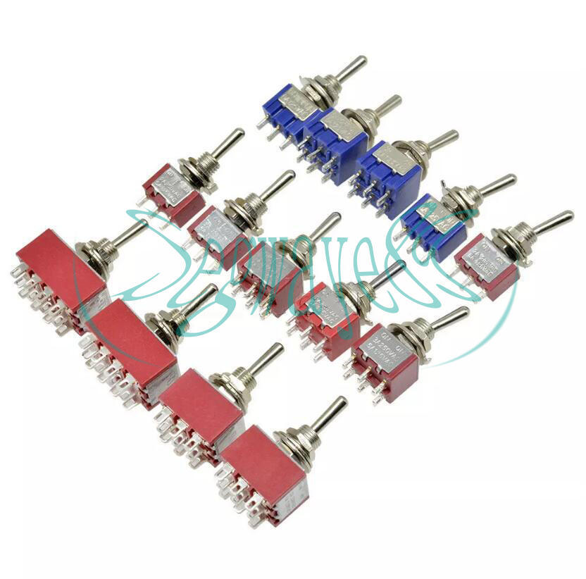 1PC/2PCS MTS-102/103/202/203 125V Mini 3/6/9/12PIN Toggle Switches Toggle Switch