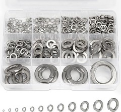 376Pcs SAE Spring Lock Washer Assortment Kit 304 Stainless 4#-3/4″ | 12 sizes