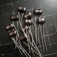 10X – 240pF @ 500V 5% SANGAMO DIP Radial SILVER MICA Capacitors RF NOS