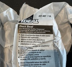 {#4 Pounds}~IDEAL Industries 31-601 Duct Seal 1 lb Dark Putty Gray 4 LBS Offered