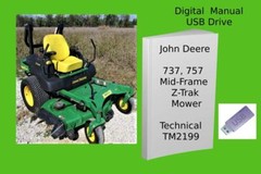 John Deere 737 757 Mid-Frame Z-Trak Mower Technical Manual See Description