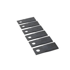 Disc Mower Knives Type 5 Top Bevel 11° Twist Clockwise Rotation 6 Pack