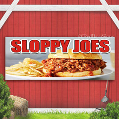 Sloppy Joes Indoor Outdoor Banner Sign with grommets