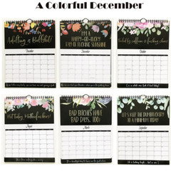 2024 Calendar For Tired-Ass Women Swear Word 12 Month Weekly Daily Wall Planner
