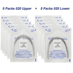 100PCS Dental Orthodontic Arch Wire Niti Round Rectangular Ovoid Natural 16X22