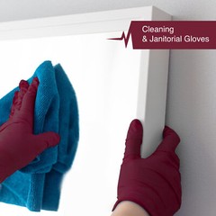 Fifth Pulse Nitrile Exam Latex Free & Powder Free Gloves – Burgundy