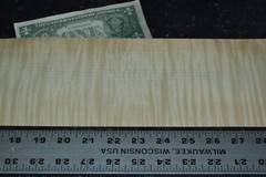 Curly Maple Raw Wood Veneer Sheet 4.5 x 40 inches 1/42nd 4669-43