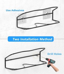 Wall Mounted Shoe Rack 6PCS, with Sticky Hanging Strips, Metal Wall Shoe Stor…
