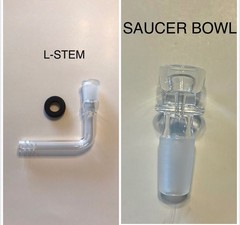 14mm Glass Downstem L-stem S-stem Bottle Stem Bong WaterPipe Bubbler Grommet DIY