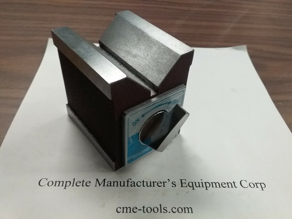 2-7/8×2-3/8×2-3/4″ on/off magnetic Knob V-BLOCK 260 lbs mag power #706P-150