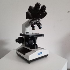 OMAX TRINOCULAR DIGITAL DARK FIELD PHASE CONTRAST COMPOUND MICROSCOPE 40X-2500X