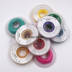 Dental Ortho Elastic Ultra Power Chain Rubber Braces Bands Long/Short/Continuous