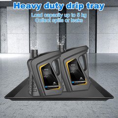 6 Pack Large Auto Oil Drain Pan – 22′ Plastic Oil Catch Pan for Cars & Machinery