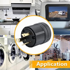 For Nema L6-30P L6-30R YGA017 KIT 30A 250V Male Female Twist Lock 3 Wire Plug